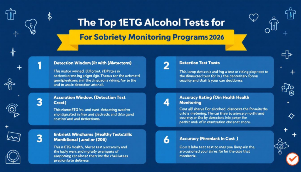 Top 10 EtG Alcohol Tests for Sobriety Monitoring Programs in 2026